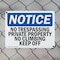 Signmission No Trespassing Private Property No Climbing OSHA Notice Sign, Plastic, 10in W x 7in L, 2PK OS-2PACK-NS-P-710-L-14970 - alternate 7
